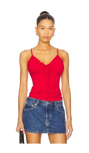 Malani Tie Tank Top in Red. - size L (also in S, XS) - Michael Stars - Modalova