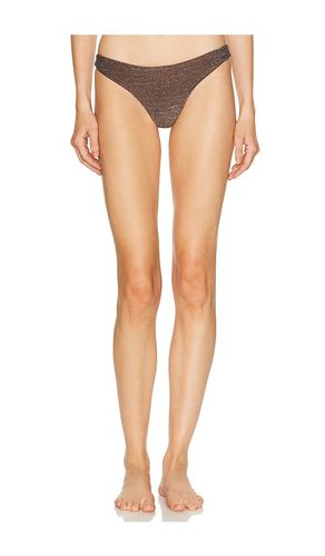 Lurex Suva Bikini Bottom in Chocolate. - size M (also in S) - MIKOH - Modalova