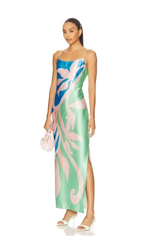 Lily Floral Vine Satin Dress in ,. - size 0 (also in 8) - MILLY - Modalova