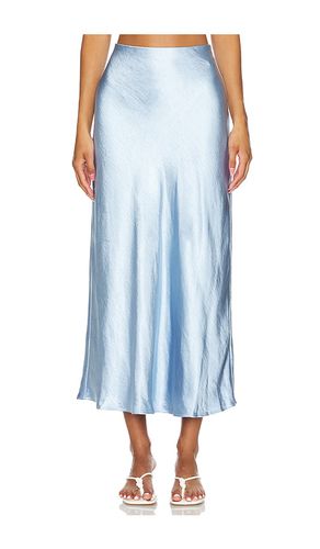 Ella Hammered Satin Skirt in Baby Blue. - size 0 (also in 10, 4, 8) - MILLY - Modalova