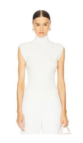 Kinley Turtle Neck Top in White. - size L (also in M, S) - MILLY - Modalova