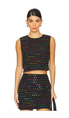 Top sin mangas iiana sequins beaded en color negro talla L en & - . Talla L (también en M, P) - MILLY - Modalova