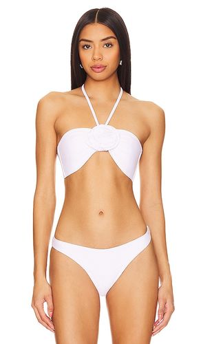 Cabana Rosette Halter Bikini Top in . - size L (also in M, S) - MILLY - Modalova