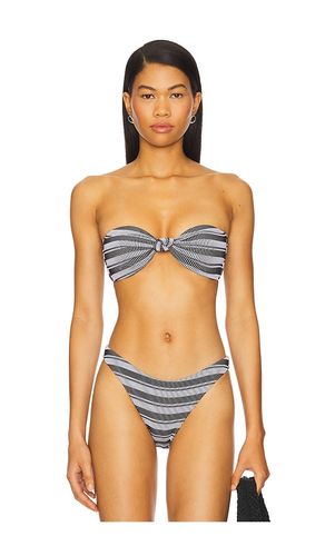 Stripe Knot Bandeau Bikini Top in ,. - size L (also in M, S, XS) - MILLY - Modalova
