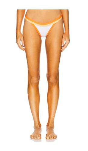 Amalfi Colorblock Bikini Bottom in White,Orange. - size M (also in S, XS) - MILLY - Modalova