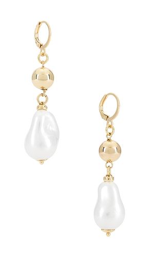 Ann Earrings in Metallic - Maison Irem - Modalova