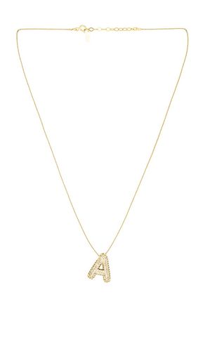Sparkle Balloon Necklace in Metallic Gold. - size A (also in B, C, D, E, F, G, I, J, L, M, O, P, R, S, V) - Maison Irem - Modalova