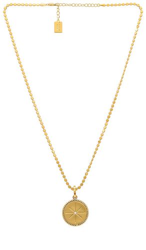 Collar paisley chain with reese charm en color oro metálico talla all en - Metallic Gold. Talla all - MIRANDA FRYE - Modalova