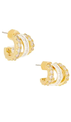 Sabrina Huggies Earrings in - MIRANDA FRYE - Modalova