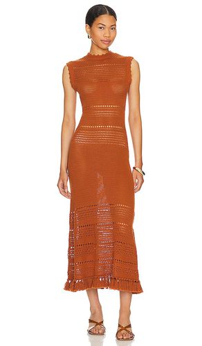 Vestido midi amanda en color óxido talla L en - Rust. Talla L (también en M) - MISA Los Angeles - Modalova