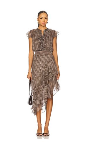 Ilysa Dress in Chocolate. - size L (also in M, S, XL, XS) - MISA Los Angeles - Modalova