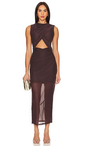 X REVOLVE Isabella Midi Dress in Brown. - size L (also in M, XXS) - MISHA - Modalova