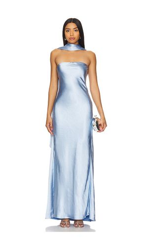 Lilia Sash Neck Maxi Dress in Baby Blue. - size L (also in M, S, XS) - MISHA - Modalova