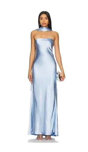 Lilia Sash Neck Maxi Dress in Baby Blue. - size M (also in S) - MISHA - Modalova