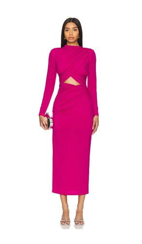 Vestido midi emmeline en color rosado talla L en - Pink. Talla L (también en M, S, XL, XS, XXS) - MISHA - Modalova