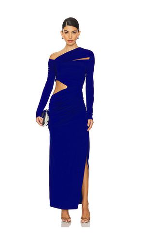 Jaylene Matte Slinky Maxi Dress in Royal. - size L (also in M, S) - MISHA - Modalova