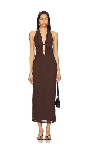 Celine Dress in Chocolate. - size L (also in M, S, XL, XS) - MISHA - Modalova