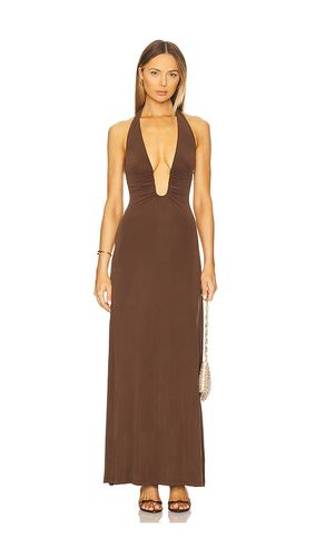 Jennifer Maxi Dress in Brown. - size L (also in M, S, XS) - MISHA - Modalova