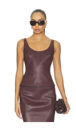 Stretch Leather Top in . Size L. Also in M, XS - MISHA - Modalova