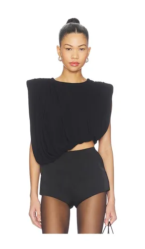 Liria Jersey Draped Top in . Size M. Also in S, XS - MISHA - Modalova
