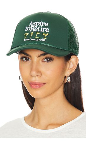 Aspire To Retire Trucker Hat in Green - Motel Margarita - Modalova