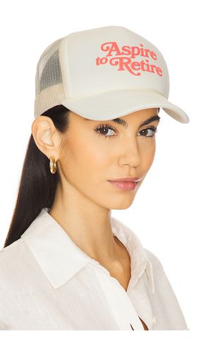 Aspire Script Trucker Hat in Cream - Motel Margarita - Modalova