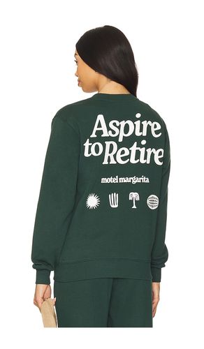 Aspire Crew Neck Sweatshirt in Dark Green. - size M (also in S, XL/1X) - Motel Margarita - Modalova