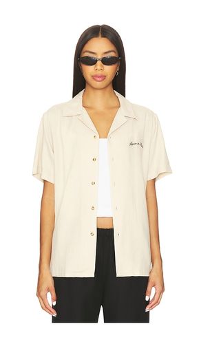 Mallorca Button Up Shirt in Cream. - size L (also in M, S, XL/1X) - Motel Margarita - Modalova