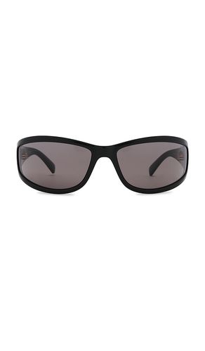 Miu Miu Shield Sunglasses in Black - Miu Miu - Modalova