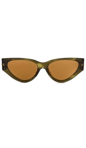 Cat Eye Sunglasses in Olive - Miu Miu - Modalova