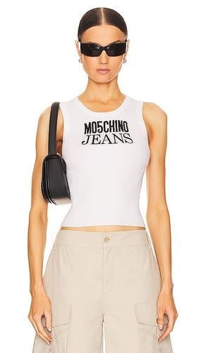 Logo Tank in White. - size L (also in M) - Moschino Jeans - Modalova