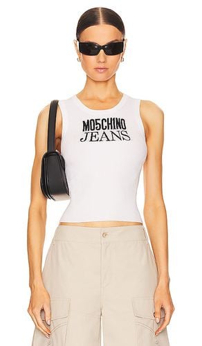 Logo Tank in White. - size L (also in M, XS) - Moschino Jeans - Modalova