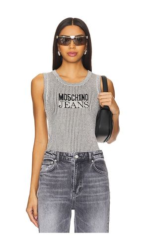 Top in Metallic Silver. - size L (also in M, S, XS) - Moschino Jeans - Modalova