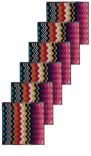 Giacomo Face Towel 6 Piece Set in Fuchsia - Missoni Home - Modalova