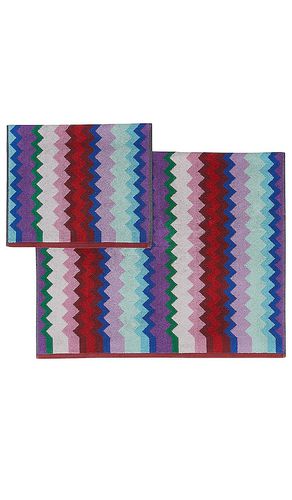 Chantal 2 Piece Bath & Hand Towel Set in Blue - Missoni Home - Modalova