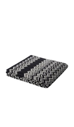 Keith bath sheet in color black & white size all - Missoni Home - Modalova