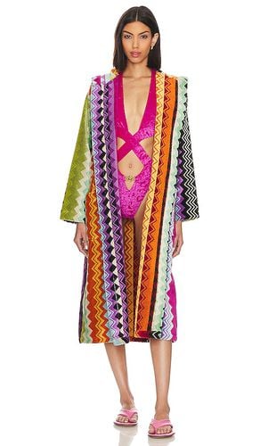 Giacomo Hooded Bathrobe in Orange. - size L (also in M) - Missoni Home - Modalova