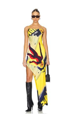 Lady Printed Draped Dress in Yellow. - size 0 (also in 4, 8) - Monse - Modalova