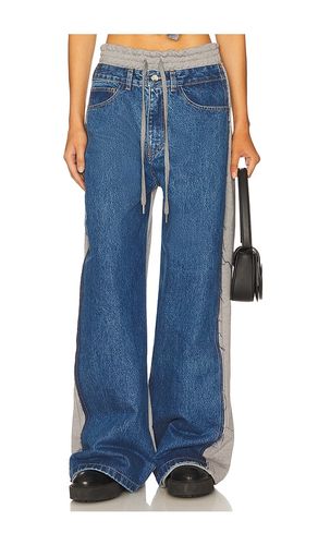 Denim Combo Sweatpants in Blue. - size 0/XS (also in 2/S, 4/M, 6/L) - Monse - Modalova