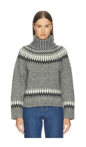 Fair Isle Turtleneck Sweater in Grey. - size L (also in M, S) - Monse - Modalova