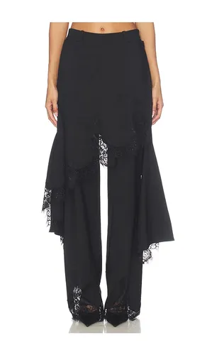 Deconstructed Tailored Lace Hem Skirt Trouser in . Size 0. Also in 2, 4 - Monse - Modalova