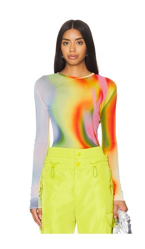 Rainbow Heatwave Mesh Top in Green. - size XL (also in L) - Monse - Modalova
