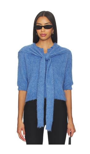 Cropped Polo Knit Top With Scarf in . - size S (also in M) - Monse - Modalova