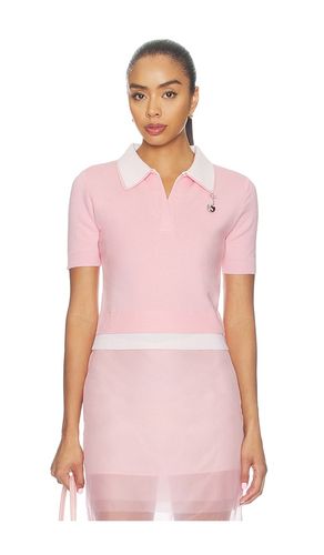 Doubled Half Front Placket Knit Tee in . Size L. Also in M, S, XS - Monse - Modalova