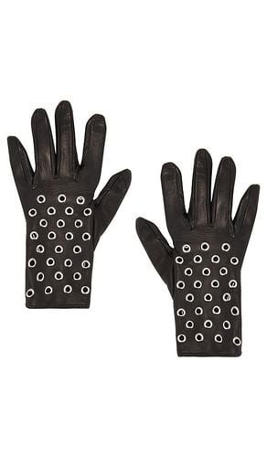 Short Leather Gloves With Eyelets in . - size 6.5 (also in 7, 7.5) - MANOKHI - Modalova