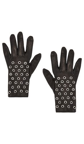Short Leather Gloves With Eyelets in . - size 6.5 (also in 7) - MANOKHI - Modalova