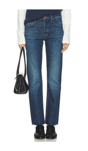 The Mid Rise Hiker Hover Fray in Blue. - size 24 (also in 25, 26, 27, 28, 29, 32, 34) - MOTHER - Modalova