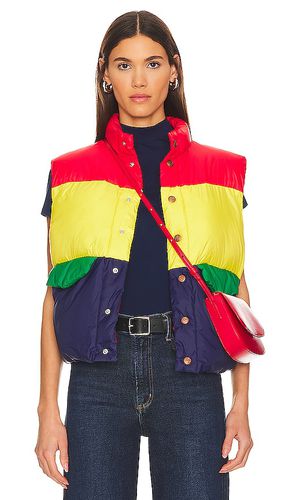 The Pillow Talk Tri Color Puffer Vest in ,. Size S, XS - MOTHER - Modalova