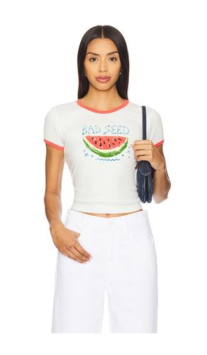 The Itty Bitty Ringer Tee in White. - size L (also in M, S, XL, XS) - MOTHER - Modalova