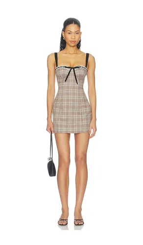Flora Mini Dress in Brown. - size L (also in M) - MORE TO COME - Modalova